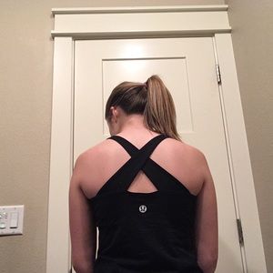 Lululemon Black Criss Cross Tank